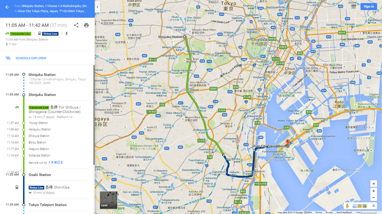 Google Maps - Info